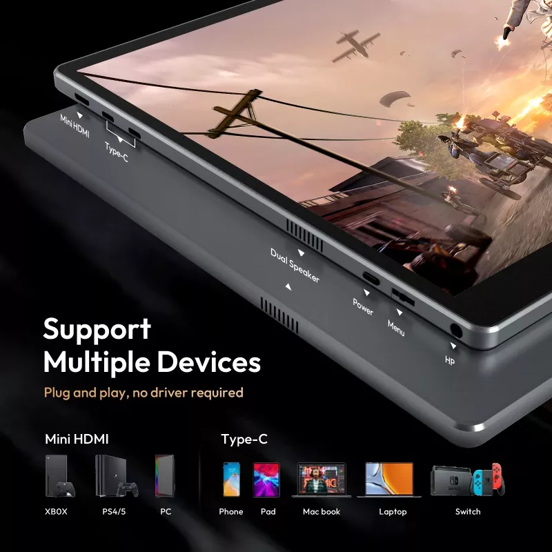 Hvorfor skal du vælge en 16 tommer 1200P bærbar skærm til arbejde og rejser?